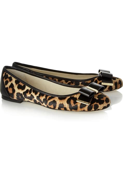 michael kors leopard flats|michael kors black flats women.